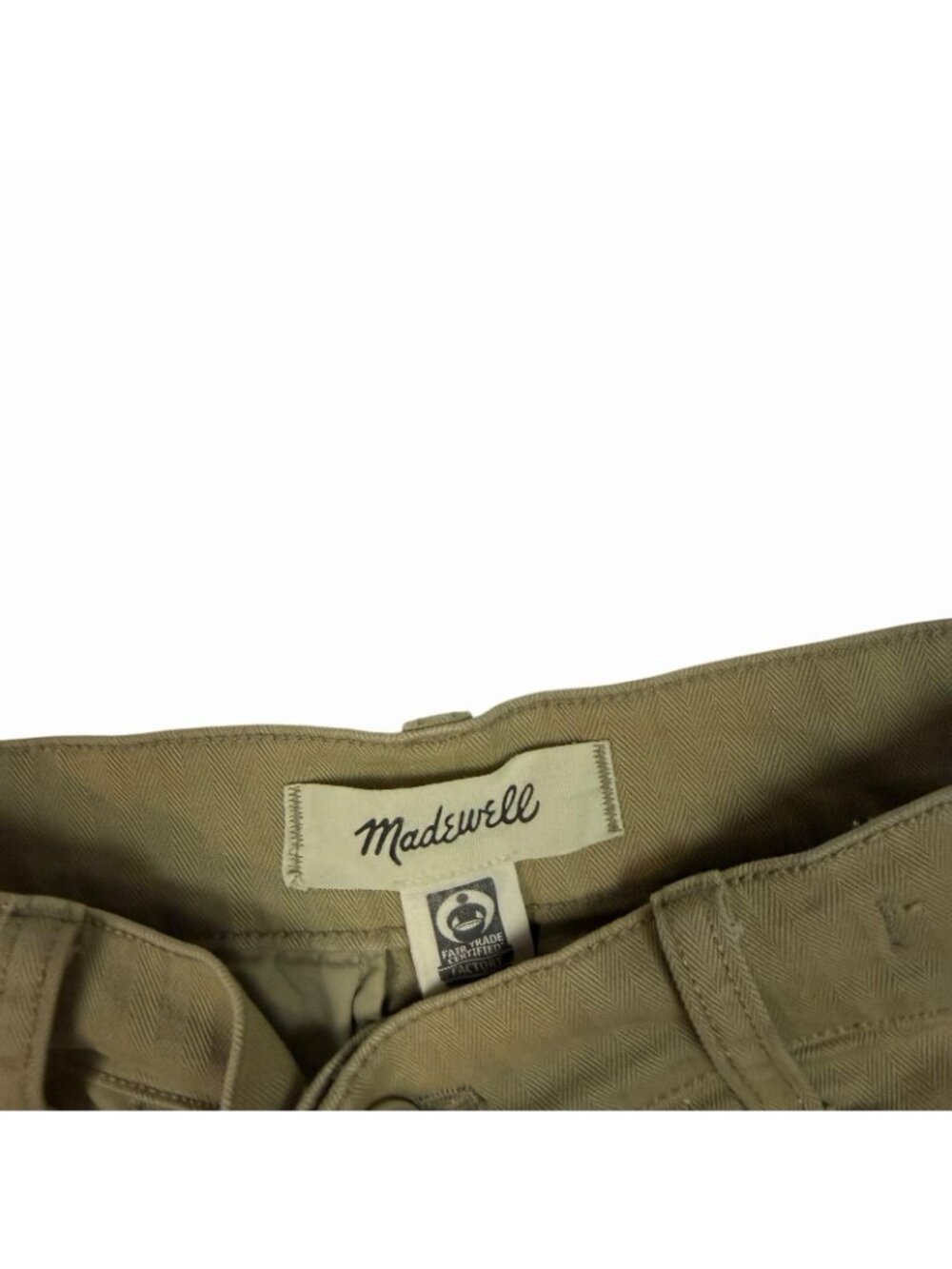 Madewell 90's Straight Cargo Pants Size 23 Waist Garment Dyed Ash Green NN411 - Picture 7 of 12